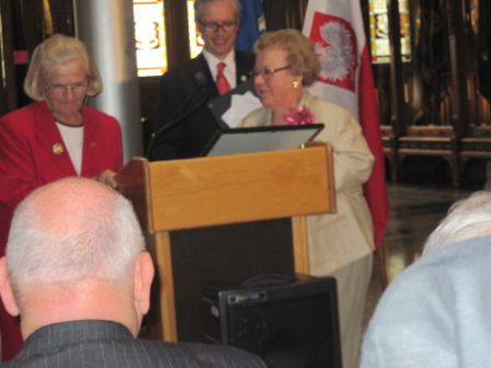 Mary Heslin and Recipient Anna-Mae Maglaty