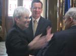 Lt. Gov. Nancy Wyman and Gov. Dannel Malloy